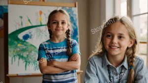 Budding Artists Proud of Painting