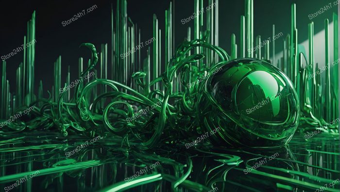 Emerald Digital Landscape Algorithm Representation