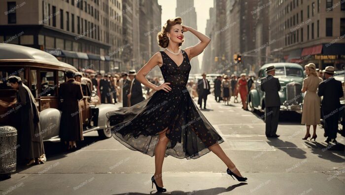 Elegant Urban Pin-Up Street Dance