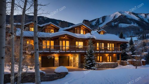 French Mountain Chalet Hotel Twilight