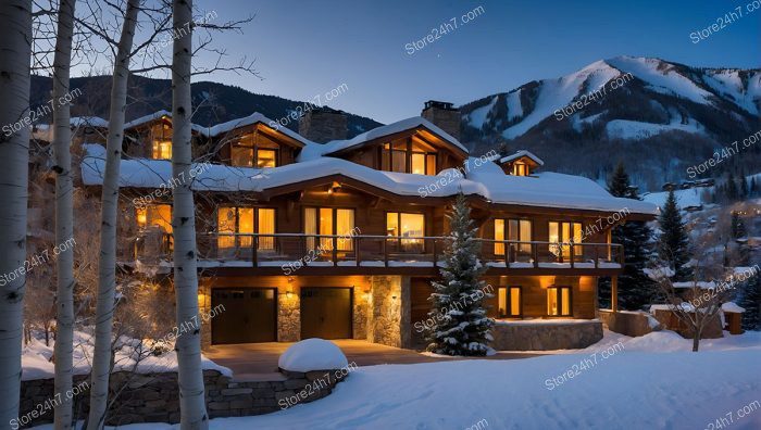 French Mountain Chalet Hotel Twilight