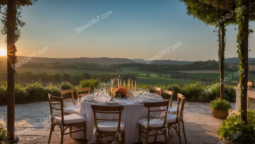 Countryside Sunset Dining Experience Elegance