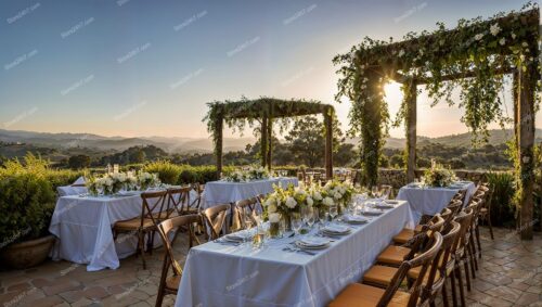Elegant Outdoor Banquet by Catering Service Company