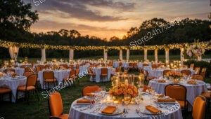 Outdoor Banquet Venue Provided by Professional Catering Service