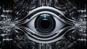 Digital Eye Synthesis Futuristic Surrealism