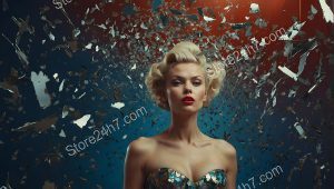Vintage Glamour in Shattered Reflections