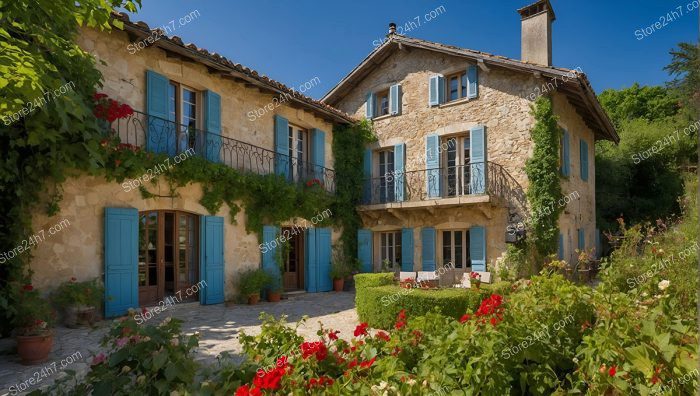 Charming French Hotel Stone Architecture