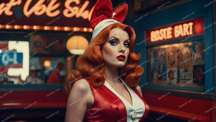 Classic Diner Diva in Red