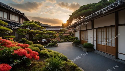 Sunset Serenity at Japanese Hotel