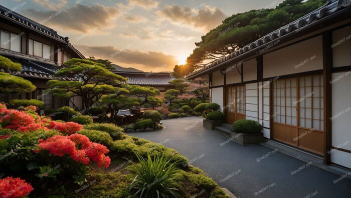 Sunset Serenity at Japanese Hotel