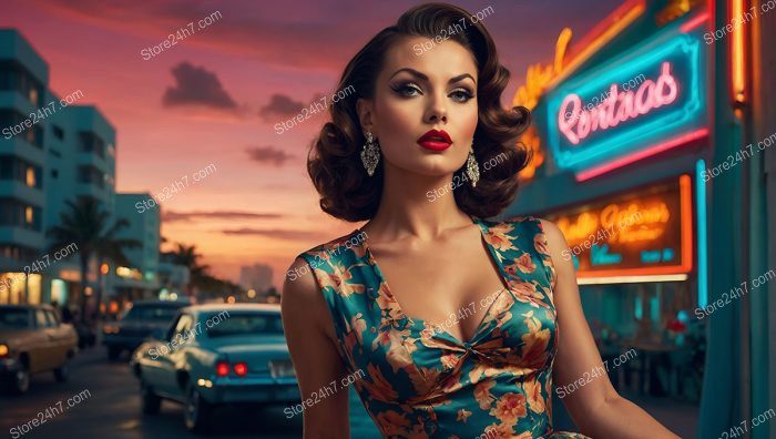 Miami Nights: Vintage Pin-Up Perfection