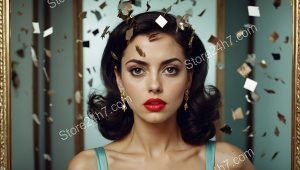 Elegant Despair in Shattered Mirror Whirl