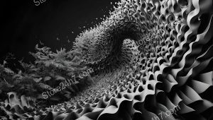 Monochrome Organic Surrealism Nature Fusion