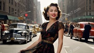 Vintage Pin-Up City Glamour