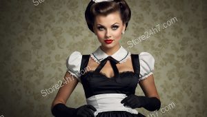 Classic Pin-Up Maid Elegance