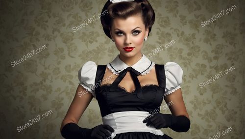 Classic Pin-Up Maid Elegance