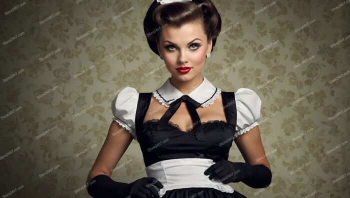 Classic Pin-Up Maid Elegance