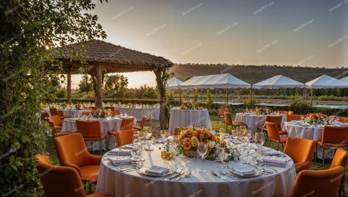 Scenic Outdoor Banquet Space Provided by Catering Service