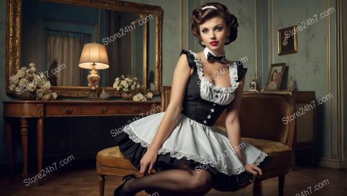 Classic Elegance: Pin-Up Maid Style