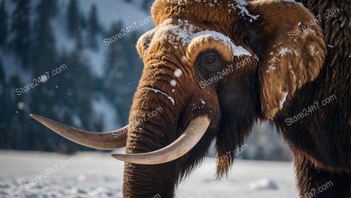 Tusked Woolly Giant Winter Portrait