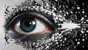 Particle Swarm Eye Surrealism Evoked