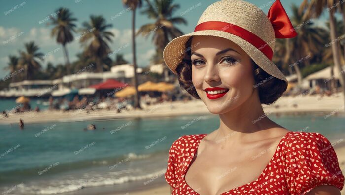 Thirties Seashore Pin-Up Radiant Charm