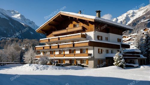 Swiss Alpine Hotel Winter Wonderland