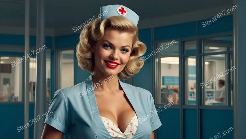 Charming Pin-Up Nurse Smile