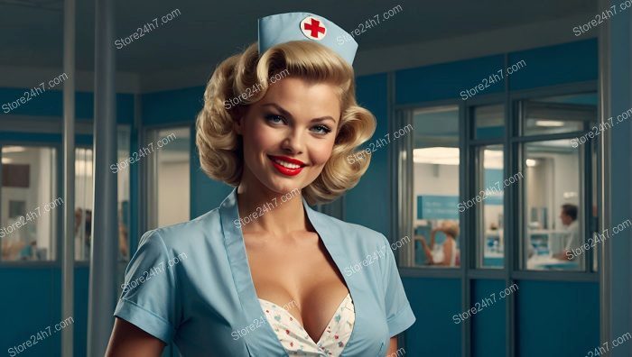 Charming Pin-Up Nurse Smile
