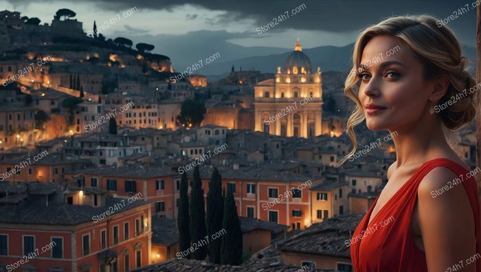 Ethereal Beauty in Rome's Sunset