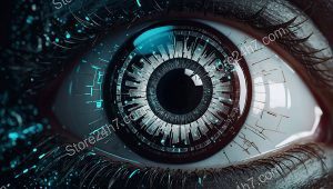 Digital Iris Pulse in Techno-Eclipse