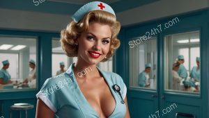 Retro 50s Pin-Up Nurse Charm