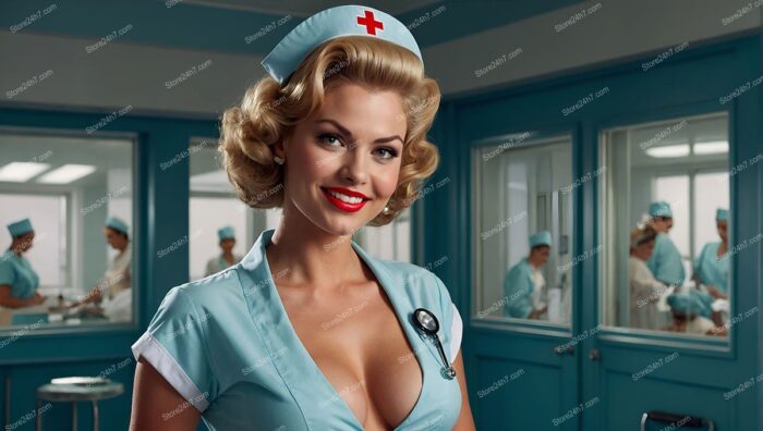 Retro 50s Pin-Up Nurse Charm