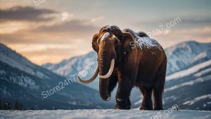 Mammoth Elephant Snowy Mountain Majesty