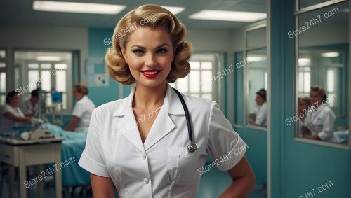1940s Style Pin-Up Nurse