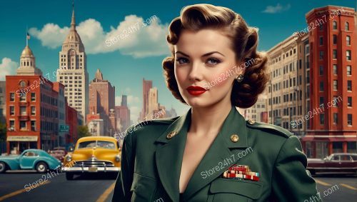 Classic Charm: 1940s Military Pin-Up Fashion