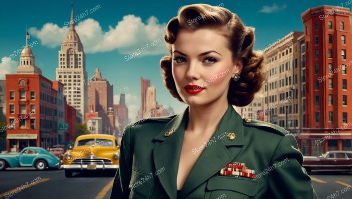 Classic Charm: 1940s Military Pin-Up Fashion