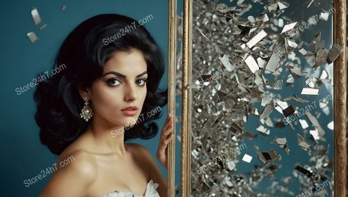 Elegance Amidst Shattered Mirror Splinters