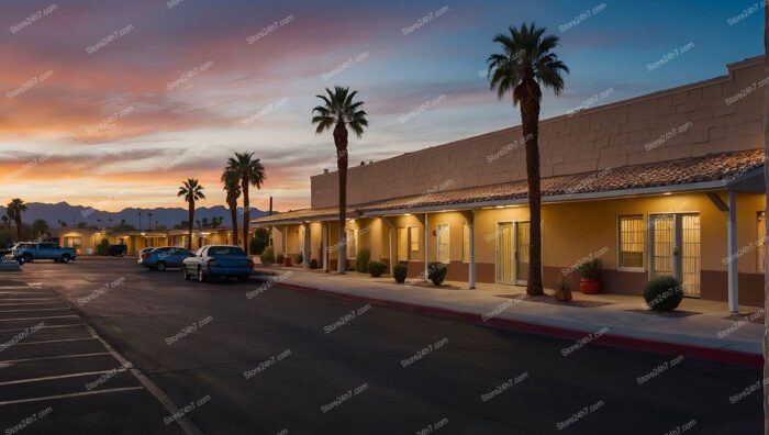 San Diego Sunset Motel Facade