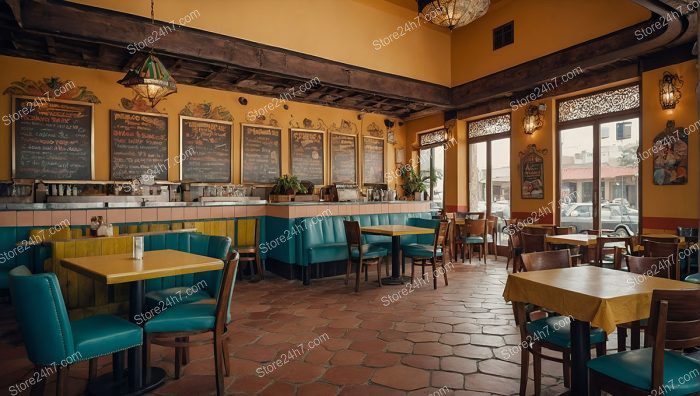 Vibrant Mexican Eatery Interior Charm