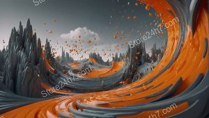 Orange River through Surreal Landscape