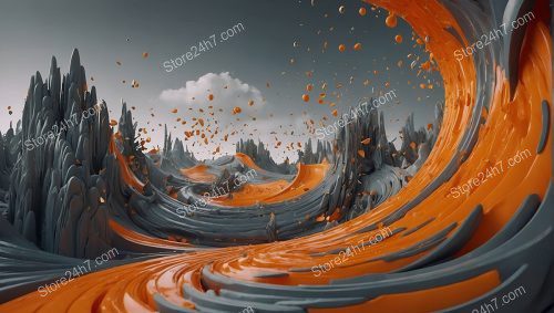 Orange River through Surreal Landscape