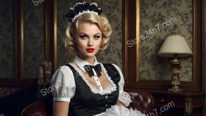 Elegant Maid Pin-Up Glamour
