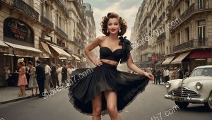 Parisian Chic in Pin-Up Style
