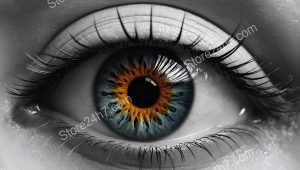 Solar Flare Eye Surreal Contrast