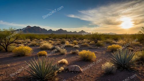 Desert Sunset Mountain Land for Sale
