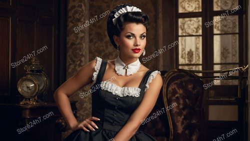 Vintage Elegance in Pin-Up Style