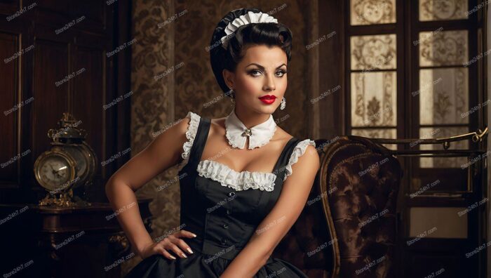 Vintage Elegance in Pin-Up Style