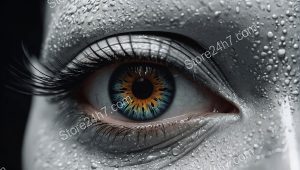 Vision of Dew-Kissed Surreal Iris