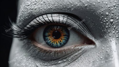 Vision of Dew-Kissed Surreal Iris
